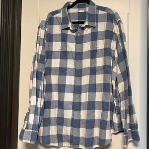 Sonoma Flannel Plaid Button-Up Shirt